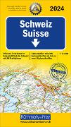 Schweiz 2024, Strassenkarte ACS 1:275'000. 1:275'000