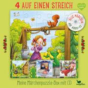 4 auf einen Streich - Meine Märchenpuzzle-Box mit CD